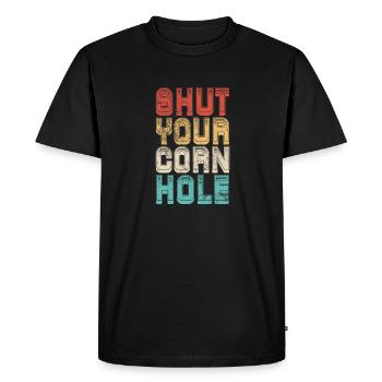Cornhole - T-shirt Premium bio Homme - noir - Devant - Nico (187cm)