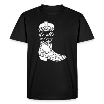 Cadeau de musique country country music - T-shirt Premium bio Homme - noir - Devant - Nico (187cm)