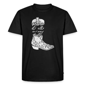 Pays - T-shirt Premium bio Homme - noir - Devant - Nico (187cm)