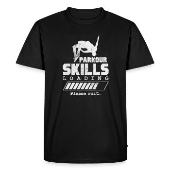 Le parkour - T-shirt Premium bio Homme - noir - Devant - Nico (187cm)