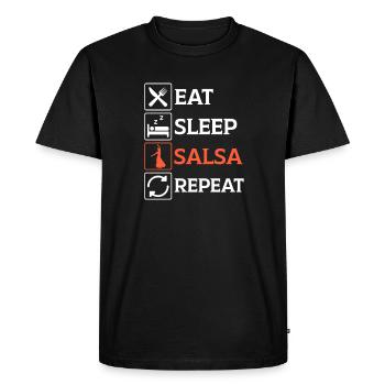 Salsa Dancing Cuba Dance Latino Dance Class Gift - Men's Premium Organic T-Shirt - black - Front - Nico (187cm)