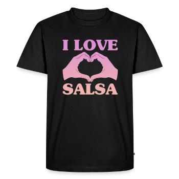 Salsa Dancing Cuba Dance Latino Dance Class Gift - Men's Premium Organic T-Shirt - black - Front - Nico (187cm)
