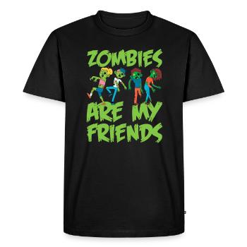 Zombie Zombie Hunter Zombie Apocalypse Cadeau - T-shirt Premium bio Homme - noir - Devant - Nico (187cm)