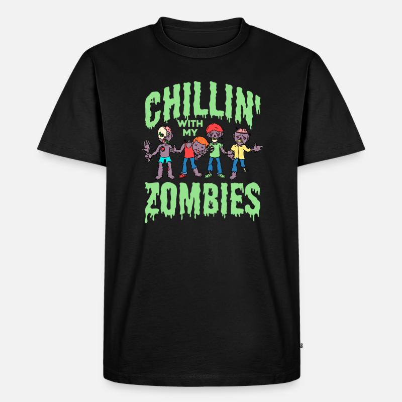 Zombie Zombie-Jäger Zombieapokalypse Geschenk - Männer Premium Bio T-Shirt - Schwarz