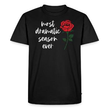 Vieille fille - T-shirt Premium bio Homme - noir - Devant - Nico (187cm)