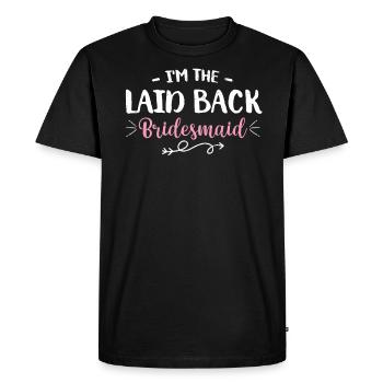Vieille fille - T-shirt Premium bio Homme - noir - Devant - Nico (187cm)