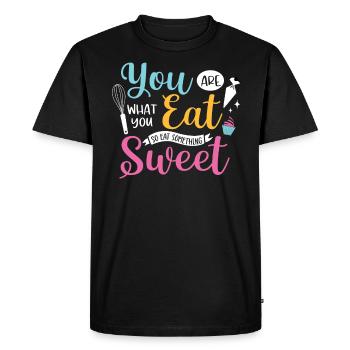 Baker Bakeries Produits de boulangerie Cadeau de cuisson - T-shirt Premium bio Homme - noir - Devant - Nico (187cm)