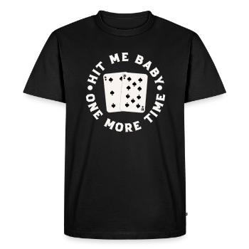 Blackjack - Men's Premium Organic T-Shirt - black - Front - Nico (187cm)