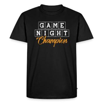 Board game - Men's Premium Organic T-Shirt - black - Front - Nico (187cm)