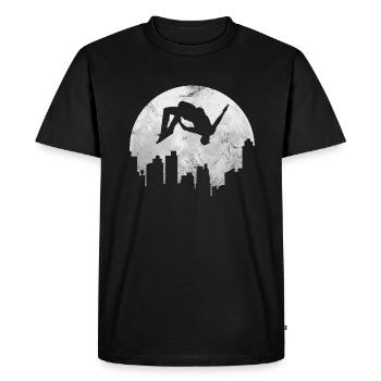 Parkour - Men's Premium Organic T-Shirt - black - Front - Nico (187cm)