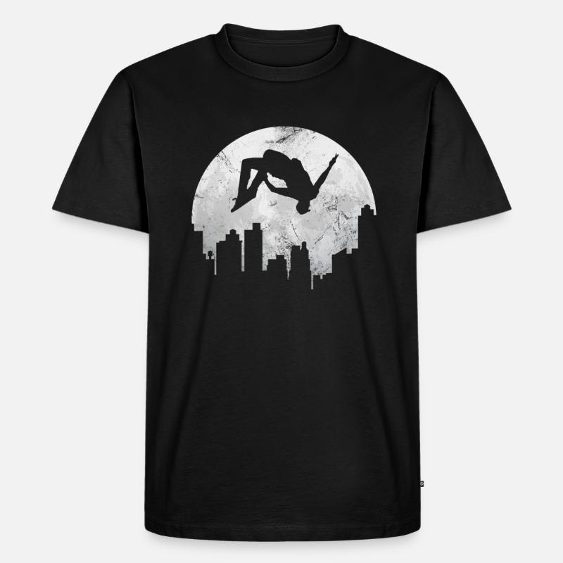Parkour - Männer Premium Bio T-Shirt - Schwarz