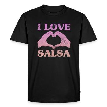 Salsa - T-shirt Premium bio Homme - noir - Devant - Nico (187cm)
