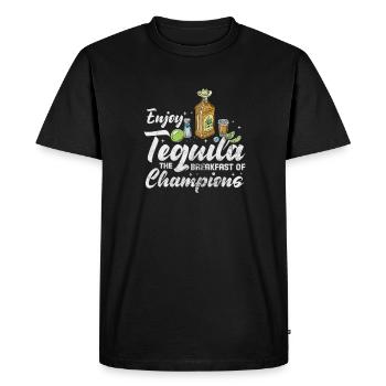 Téquila - T-shirt Premium bio Homme - noir - Devant - Nico (187cm)