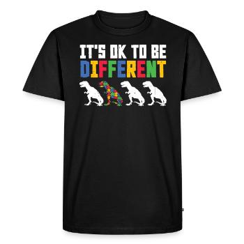 Autism - Men's Premium Organic T-Shirt - black - Front - Nico (187cm)