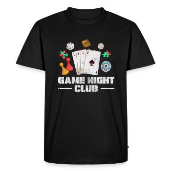 Board game - Men's Premium Organic T-Shirt - black - Front - Nico (187cm)