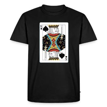 Pont - T-shirt Premium bio Homme - noir - Devant - Nico (187cm)