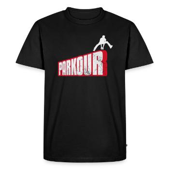 Parkour - Men's Premium Organic T-Shirt - black - Front - Nico (187cm)