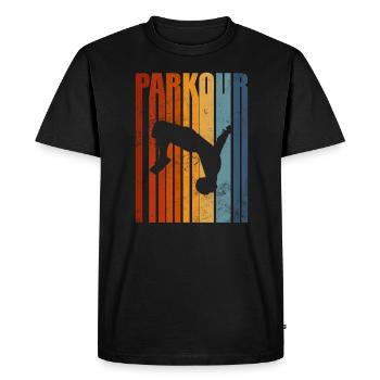 Parkour - Men's Premium Organic T-Shirt - black - Front - Nico (187cm)