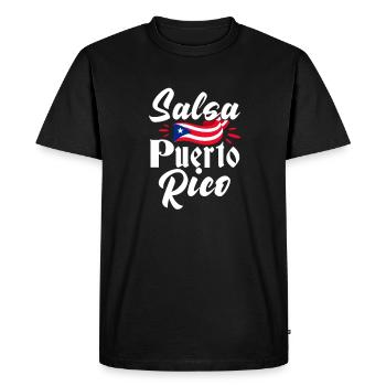 Salsa Danse Cuba Danse Latino Cours Cadeau - T-shirt Premium bio Homme - noir - Devant - Nico (187cm)