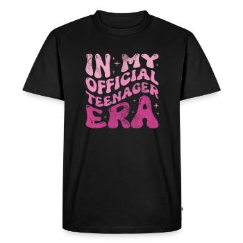 Adolescent - T-shirt Premium bio Homme - noir - Devant - Nico (187cm)