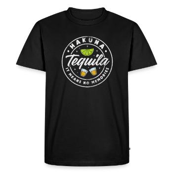 Téquila - T-shirt Premium bio Homme - noir - Devant - Nico (187cm)
