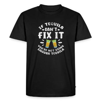 Téquila - T-shirt Premium bio Homme - noir - Devant - Nico (187cm)
