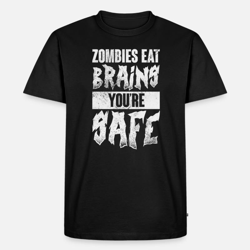 Zombie - Männer Premium Bio T-Shirt - Schwarz