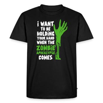 Zombie Zombie Hunter Zombie Apocalypse Cadeau - T-shirt Premium bio Homme - noir - Devant - Nico (187cm)