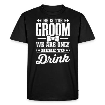 Bachelor bachelor party - Men's Premium Organic T-Shirt - black - Front - Nico (187cm)