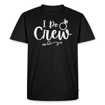 Vieille fille - T-shirt Premium bio Homme - noir - Devant - Nico (187cm)