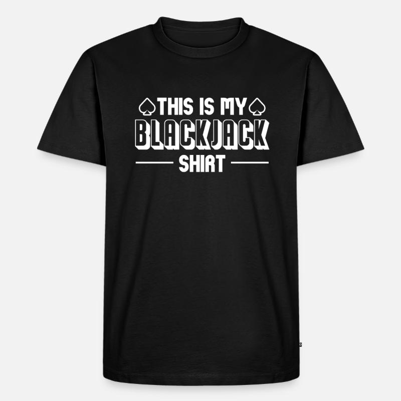 Black Jack - Männer Premium Bio T-Shirt - Schwarz
