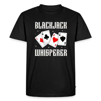 Blackjack - Men's Premium Organic T-Shirt - black - Front - Nico (187cm)