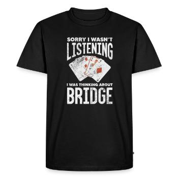 Jeu de cartes de bridge Jeu de cartes Casino Jeu de cartes Cadeau - T-shirt Premium bio Homme - noir - Devant - Nico (187cm)