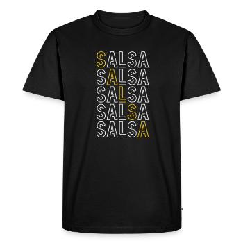 Salsa Dancing Cuba Dance Latino Dance Class Gift - Men's Premium Organic T-Shirt - black - Front - Nico (187cm)