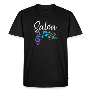 Salsa Danse Cuba Danse Latino Cours Cadeau - T-shirt Premium bio Homme - noir - Devant - Nico (187cm)
