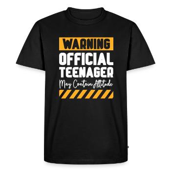 Teen Teen Teen Teens Teeny Gift - Men's Premium Organic T-Shirt - black - Front - Nico (187cm)