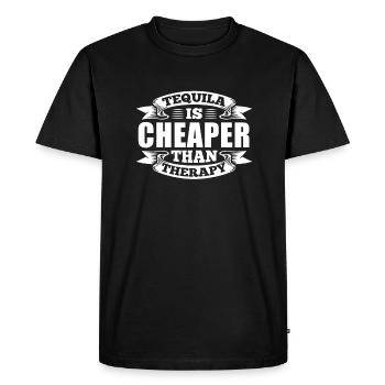 Tequila Sunrise Booze Party Mexico Gift - Men's Premium Organic T-Shirt - black - Front - Nico (187cm)