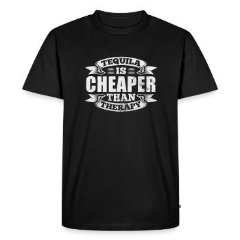 Téquila - T-shirt Premium bio Homme - noir - Devant - Nico (187cm)