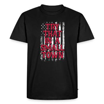 Musique country Cadeau de musique country - T-shirt Premium bio Homme - noir - Devant - Nico (187cm)