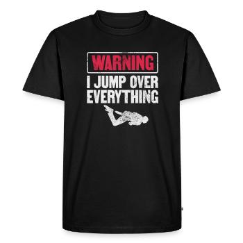 Parkour - Men's Premium Organic T-Shirt - black - Front - Nico (187cm)