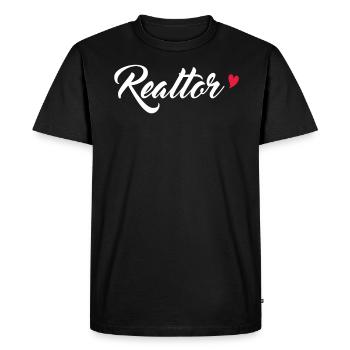 Real Estate Agent Real Estate Agent Gift - Men's Premium Organic T-Shirt - black - Front - Nico (187cm)