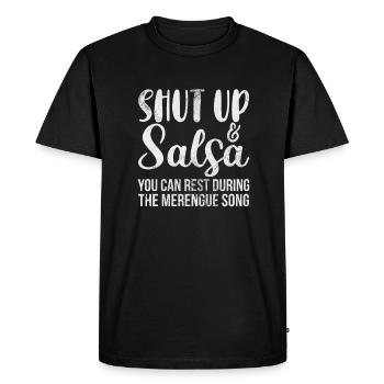 Salsa - T-shirt Premium bio Homme - noir - Devant - Nico (187cm)
