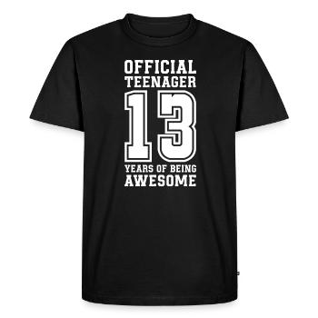 Teen Teen Teen Teens Teeny Gift - Men's Premium Organic T-Shirt - black - Front - Nico (187cm)