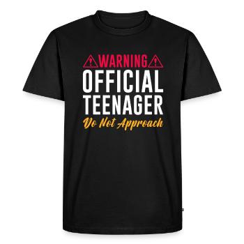 Teen Teen Teen Teens Teeny Gift - Men's Premium Organic T-Shirt - black - Front - Nico (187cm)