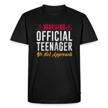 Adolescent - T-shirt Premium bio Homme - noir - Devant - Nico (187cm)