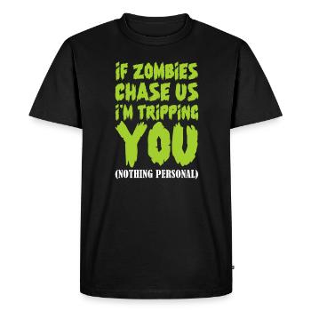 Zombie Zombie Hunter Zombie Apocalypse Cadeau - T-shirt Premium bio Homme - noir - Devant - Nico (187cm)
