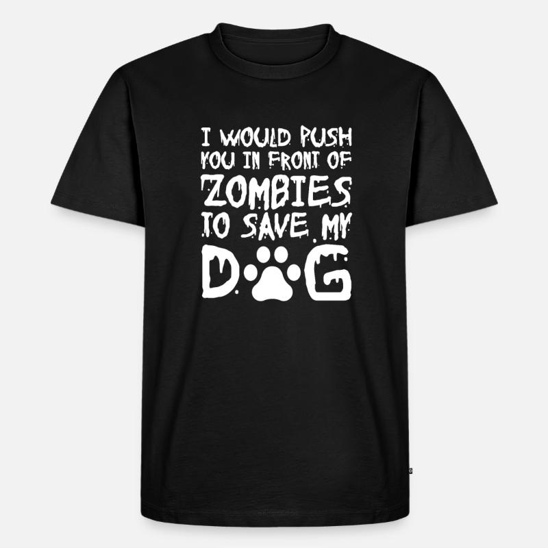 Zombie Zombie-Jäger Zombieapokalypse Geschenk - Männer Premium Bio T-Shirt - Schwarz