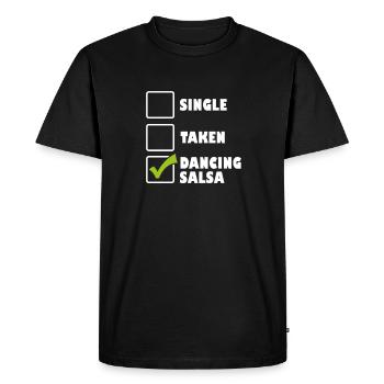Salsa Dancing Cuba Dance Latino Dance Class Gift - Men's Premium Organic T-Shirt - black - Front - Nico (187cm)
