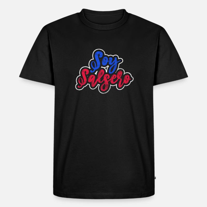 Salsa - Männer Premium Bio T-Shirt - Schwarz