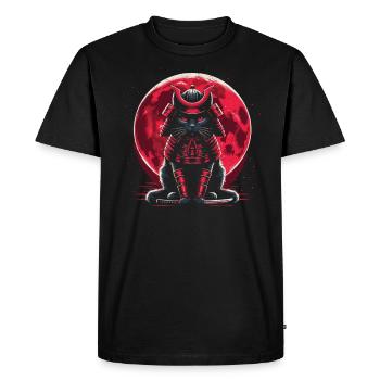 Samouraï - T-shirt Premium bio Homme - noir - Devant - Nico (187cm)